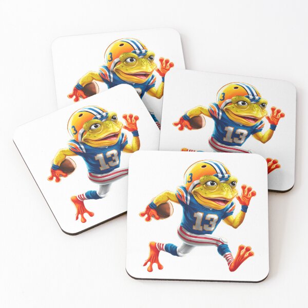 Item preview, Pepe Frog Football sport Fun animal number 13 running designed and sold by madevdine.