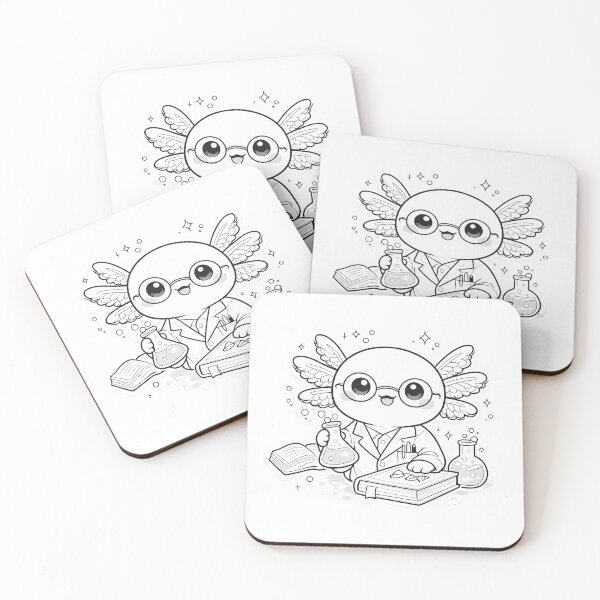 Item preview, Cute Axolotl Scientist Axolotl Cute Art Perfect T-Shirt Gift Idea designed and sold by Divakar Fashion.