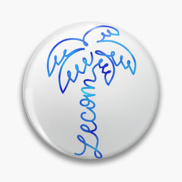 Item preview, LECOM palm tree line blue designed and sold by GuavaMatcha3.