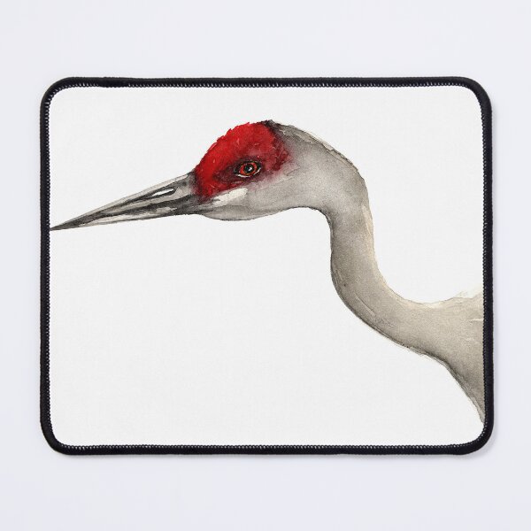 Item preview, Elegant Sandhill Crane Wildlife Watercolor Art Bird Painting designed and sold by littrellart.