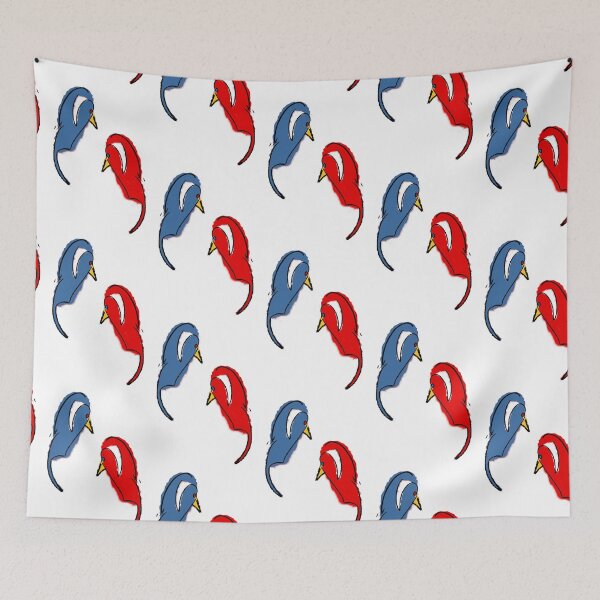 Item preview, bird blue red medium designed and sold by NYWA-ART.