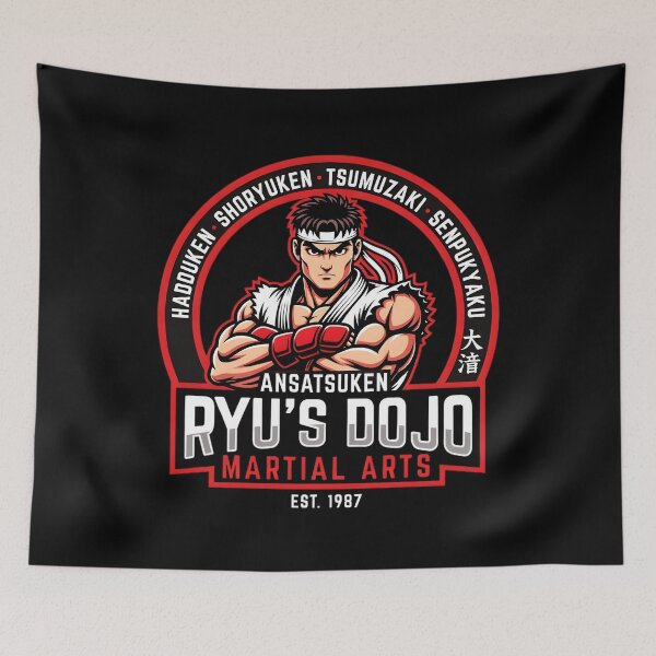 Item preview, Ryu's Dojo: Classic Ansatsuken Karate Street Fighter designed and sold by TshirtsOnline-.