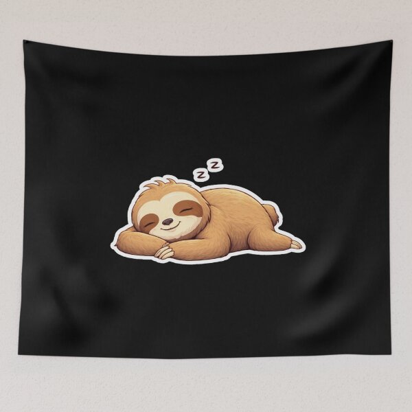 Item preview, Sleeping Sloth Cute Relaxing Lazy Nap Mood Cozy Animal Design designed and sold by LazyMoodStudio.