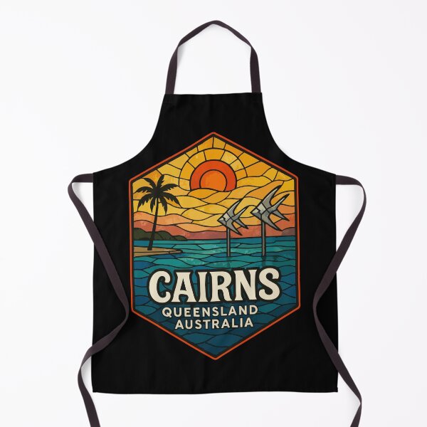 Item preview, Cairns Queensland Australia Stained Glass Art Travel designed and sold by TomFrontierArt.
