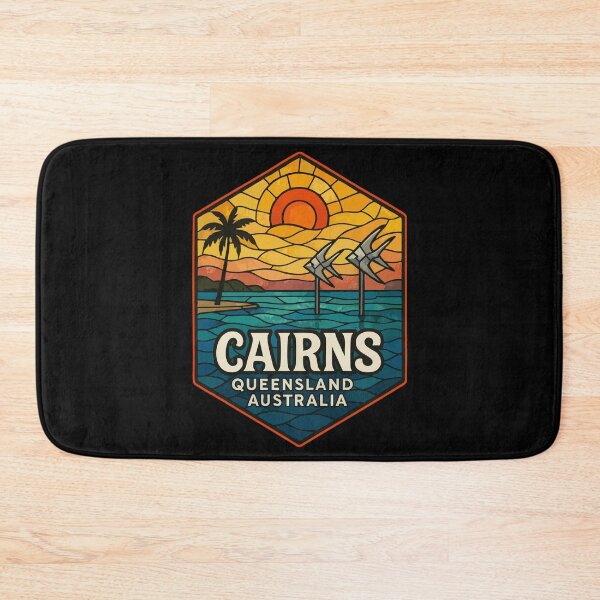 Item preview, Cairns Queensland Australia Stained Glass Art Travel designed and sold by TomFrontierArt.