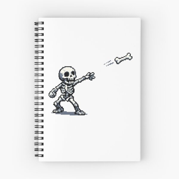 Item preview, Bone Thrower Skeleton – Pixel Art designed and sold by NextNoob485.