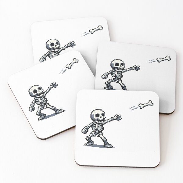 Item preview, Bone Thrower Skeleton – Pixel Art designed and sold by NextNoob485.