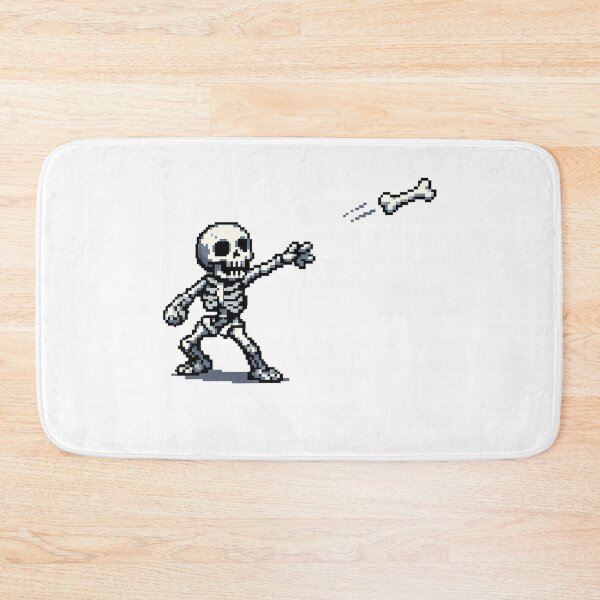 Item preview, Bone Thrower Skeleton – Pixel Art designed and sold by NextNoob485.