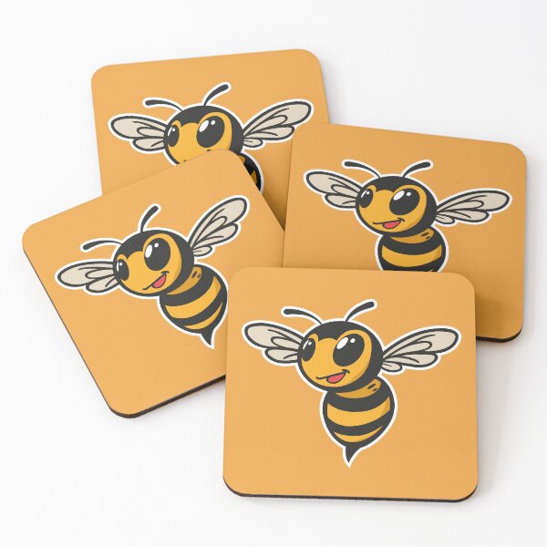 Item preview, Smiling Bee – Cute Happy Bee Cartoon Design designed and sold by MerlinWear.