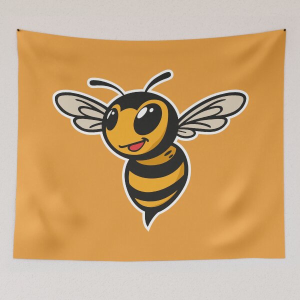 Item preview, Smiling Bee – Cute Happy Bee Cartoon Design designed and sold by MerlinWear.