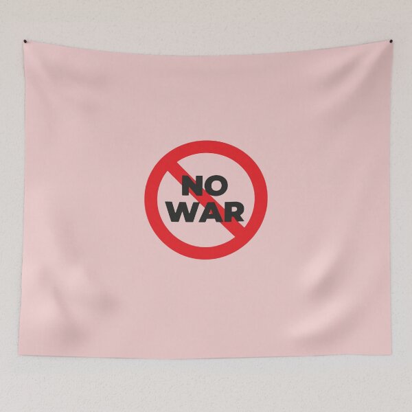Item preview, No War Prohibited Sign Graphic - Bold Anti-War Activism Design designed and sold by Artsy Corner.