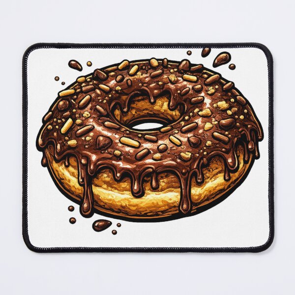 Item preview, Pop Art Chocolate Sprinkle Donut designed and sold by redsharkuk.
