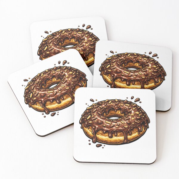 Item preview, Pop Art Chocolate Sprinkle Donut designed and sold by redsharkuk.