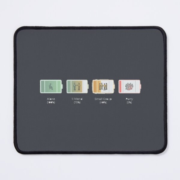 Item preview, Introvert Social Battery Funny Design designed and sold by Quiet Mode Studio.