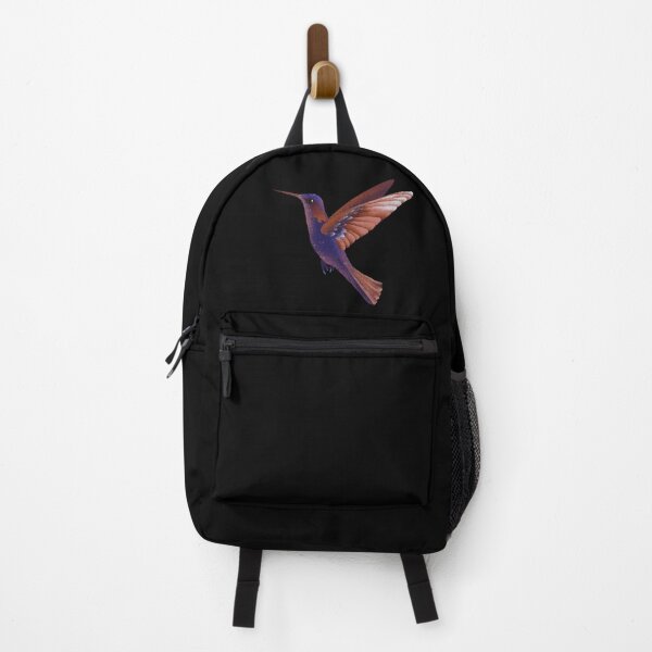 Item preview, Iridescent Purple Orange Hummingbird - Vibrant Spiritual Bird Illustration designed and sold by TheArtOfTreble.