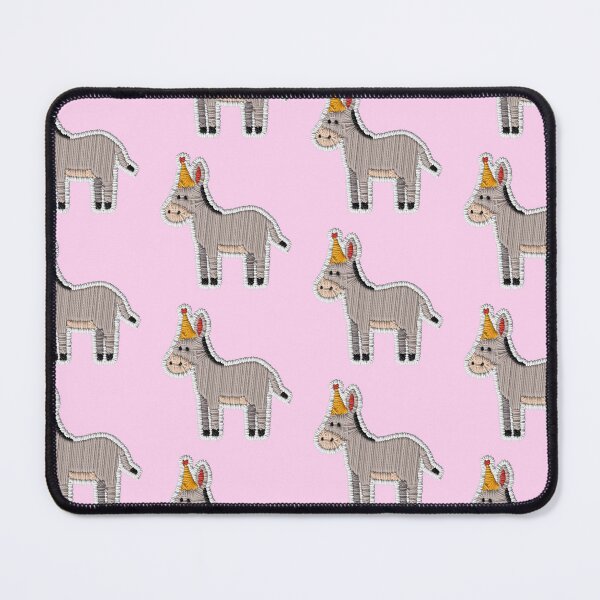 Item preview, Birthday Donkey – Faux Embroidered Cute Party Animal Design designed and sold by TheStephanieRome.