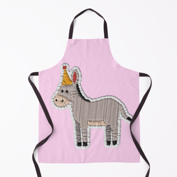 Item preview, Birthday Donkey – Faux Embroidered Cute Party Animal Design designed and sold by TheStephanieRome.