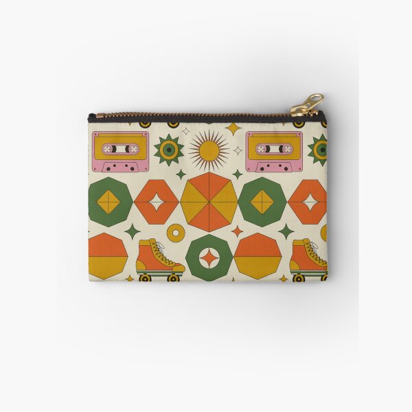 Item preview, Retro 80s Rollerskates Cassettes Geometric Seamless Pattern designed and sold by Midnight Veil Designs.