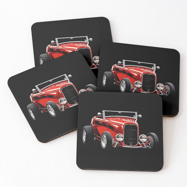 Item preview, 1932 Ford Highboy Roadster – Classic Red Hot Rod Illustration designed and sold by Stinky Lincy's Apparel Company.