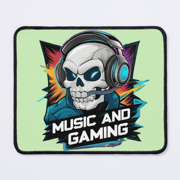 Item preview, Skeleton Music and Gaming dark and vivid colors designed and sold by madevdine.