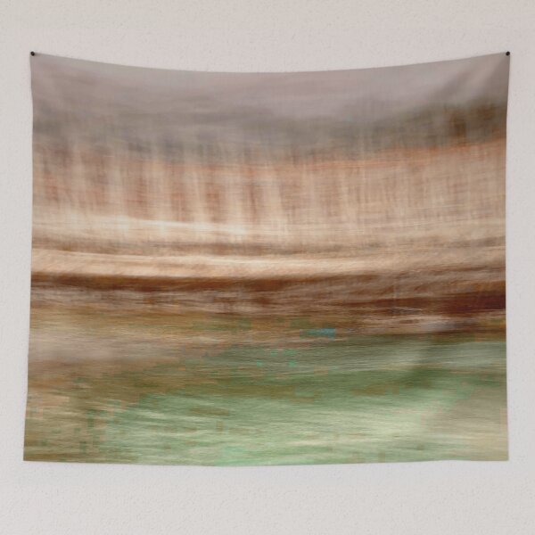 Item preview, Dreamy romantic spring colors in modern interior   Nature ICM Print designed and sold by Jonnekesart.