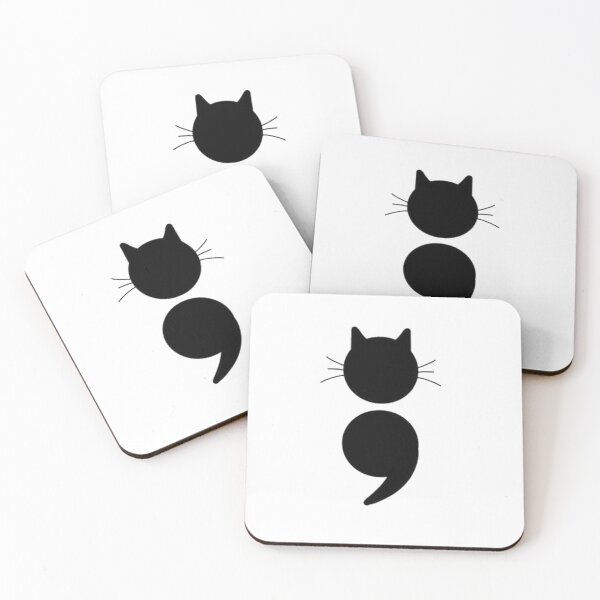 Item preview, The Semicolon Cat designed and sold by The-SilentPlace.