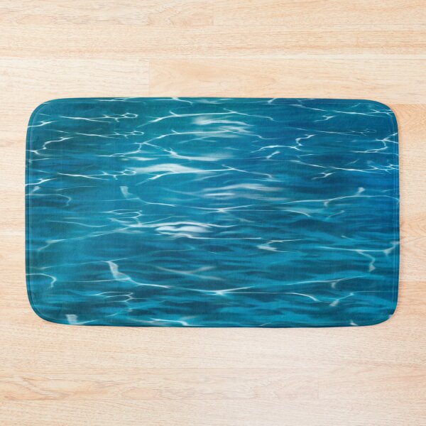 Item preview, Turquoise Blue Water Ripple Pattern - Ocean Pool Texture Seamless designed and sold by TheArtOfTreble.