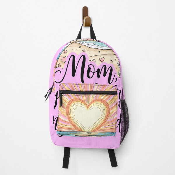 Item preview, Mom, You Light My World – Heart-Shaped Sunset Beach Design designed and sold by Sea Gem.