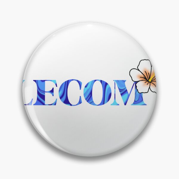 Item preview, LECOM logo hibiscus BLUE TIE DYE designed and sold by GuavaMatcha3.