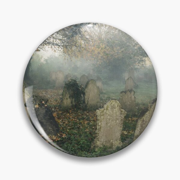 Item preview, Misty St Laurence Graveyard Ramsgate Autumn Morning Fog designed and sold by chihuahuashower.