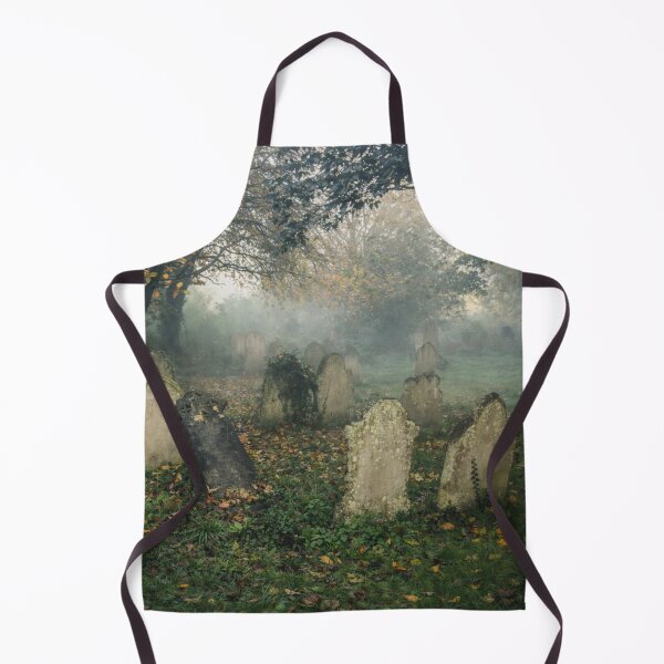 Item preview, Misty St Laurence Graveyard Ramsgate Autumn Morning Fog designed and sold by chihuahuashower.