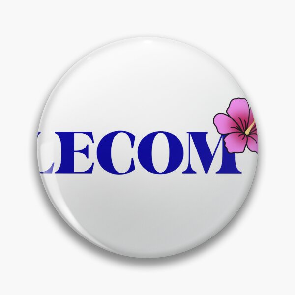 Item preview, LECOM logo hibiscus PINK designed and sold by GuavaMatcha3.