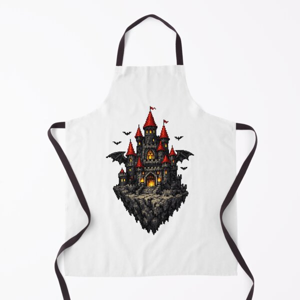 Item preview, Floating Dark Castle – Pixelated Fortress designed and sold by NextNoob485.