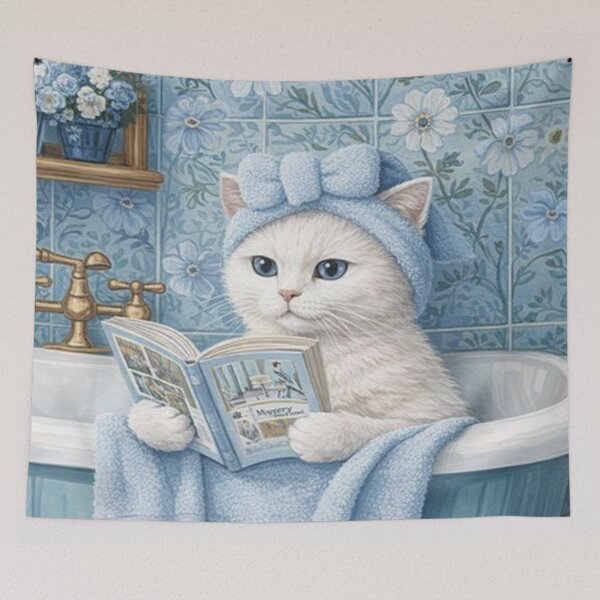Item preview, Pure Relaxation – With Cat & Book designed and sold by iamdesigns14.