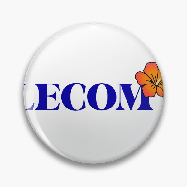 Item preview, LECOM logo hibiscus ORANGE designed and sold by GuavaMatcha3.
