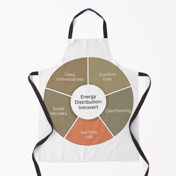 Item preview, Introvert Energy Distribution Diagram designed and sold by Quiet Mode Studio.