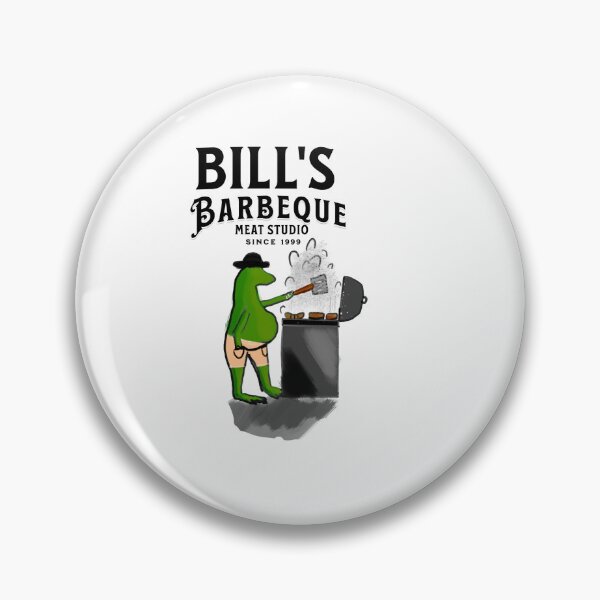 Item preview, BBQ Frog Sticker  designed and sold by FrogLakeArt.