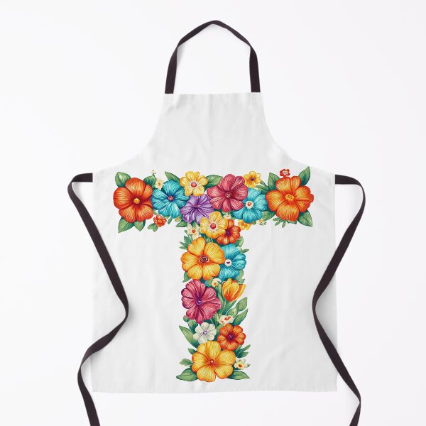 Item preview, Floral Letter T - Vibrant Botanical Alphabet Art Print designed and sold by DesignArtist.ia.