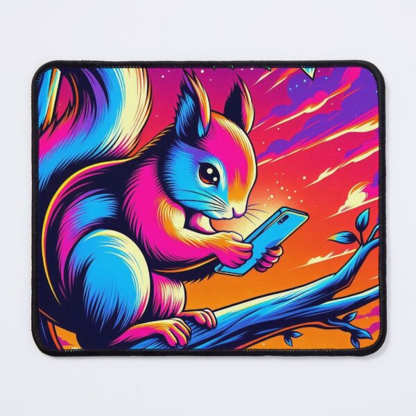 Item preview, Curious Squirrel – Modern Forest Glow designed and sold by Dogandesighn.
