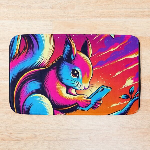 Item preview, Curious Squirrel – Modern Forest Glow designed and sold by Dogandesighn.