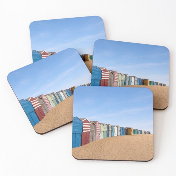 Item preview, Colorful Beach Huts – British Seaside Beach Huts Coastal Landscape Photography designed and sold by chihuahuashower.