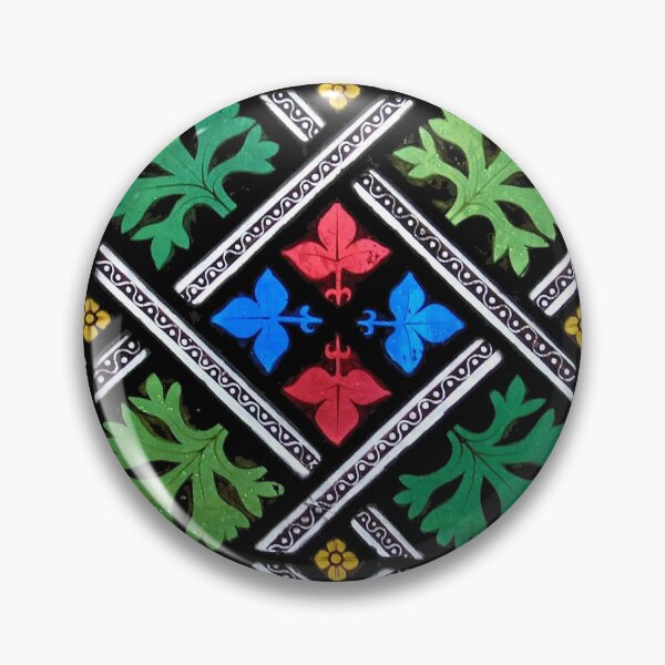 Item preview, Medieval Tile Pattern – Gothic Heraldic Floral Ornament Decorative Design designed and sold by chihuahuashower.