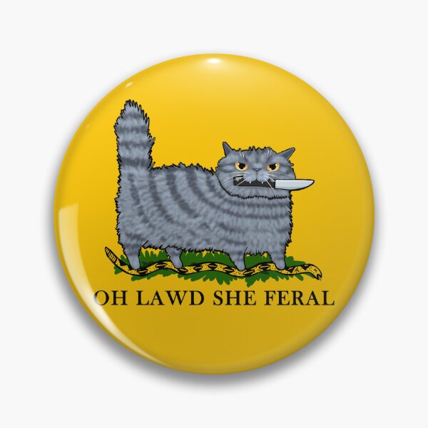 Item preview, Oh Lawd She Feral Grey Tabby designed and sold by KilkennyCat Art.
