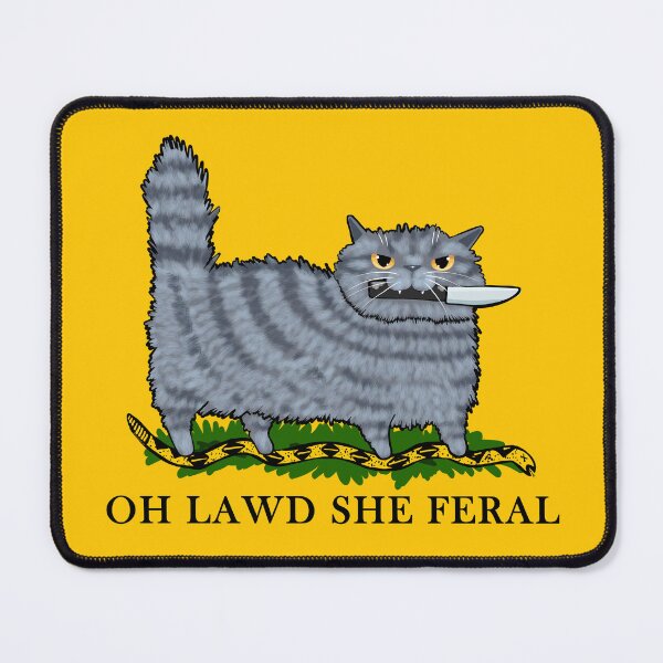 Item preview, Oh Lawd She Feral Grey Tabby designed and sold by KilkennyCat Art.
