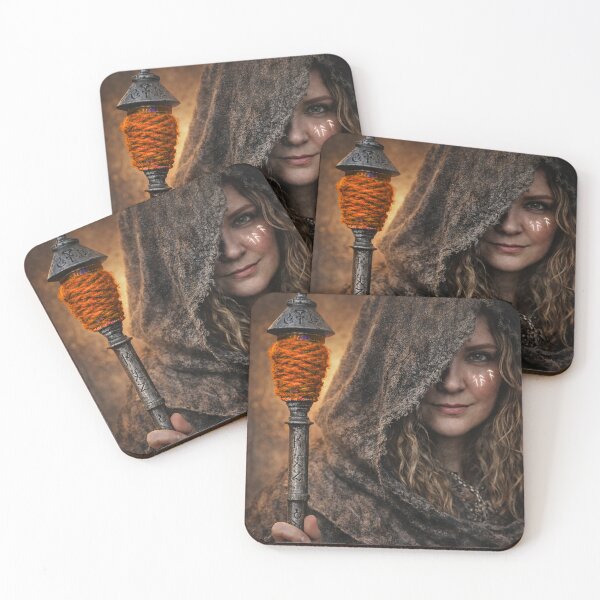 Item preview, Völva Norse Seeress Viking Rune Mythology Portrait designed and sold by chihuahuashower.