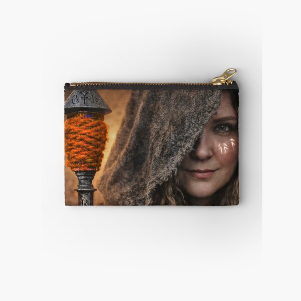Item preview, Völva Norse Seeress Viking Rune Mythology Portrait designed and sold by chihuahuashower.