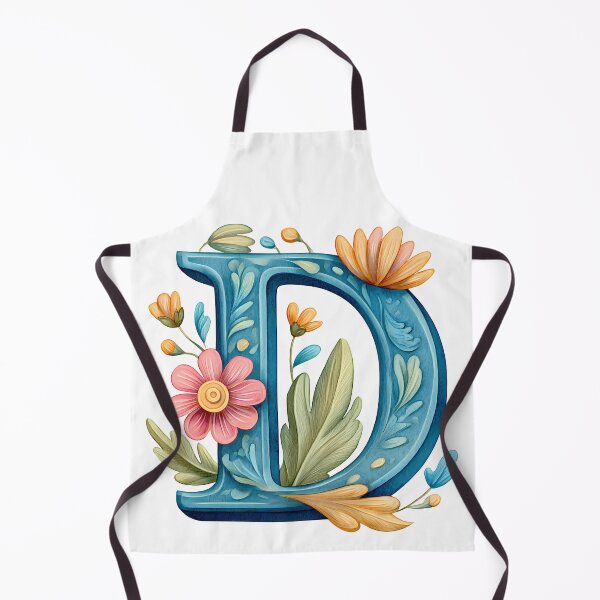 Item preview, Floral Letter D - Vibrant Botanical Alphabet Art Print designed and sold by DesignArtist.ia.