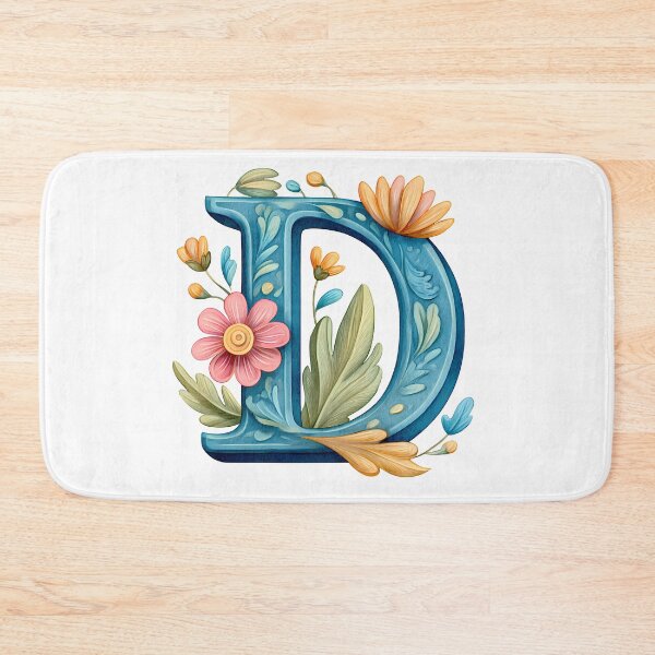 Item preview, Floral Letter D - Vibrant Botanical Alphabet Art Print designed and sold by DesignArtist.ia.