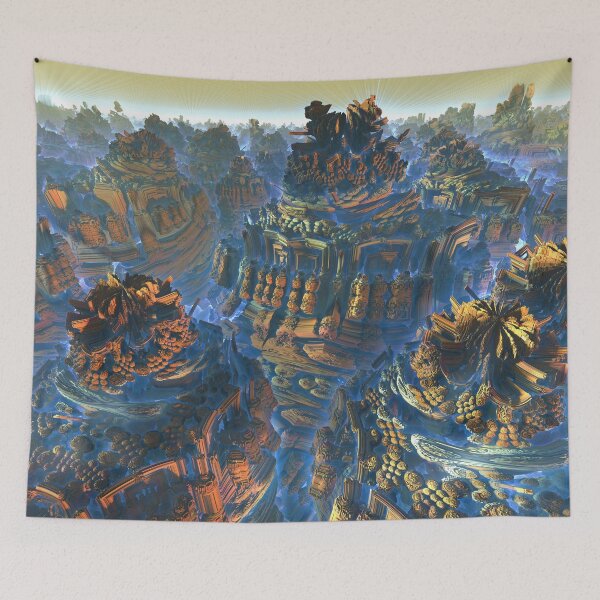 Item preview, Ancient Temples 036 - Fractal Landscapes designed and sold by sbartinspace.
