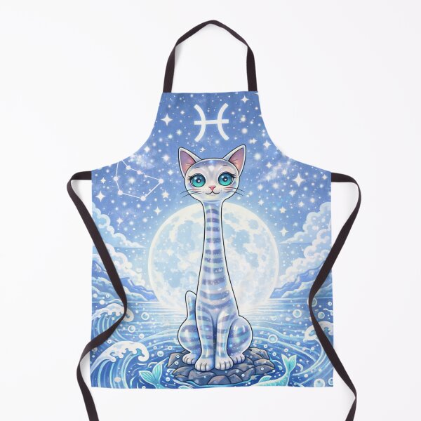 Item preview, Mid Century Modern Pisces Cat | Zodiac Cat Illustration | Retro Astrology Pisces Aesthetic designed and sold by chihuahuashower.